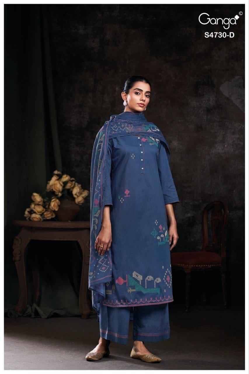 NAYVYA 4730 By Ganga Fashion Beautiful Festive Suits Stylish Colorful Fancy Casual Wear & Ethnic Wear PREMIUM COTTON Print Dresses At Wholesale Price